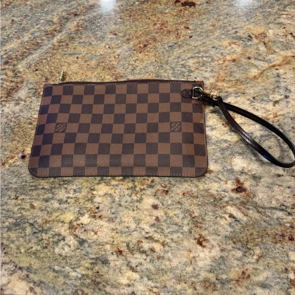 Louis Vuitton Brown Checkered Wristlet - Picture 2 of 7